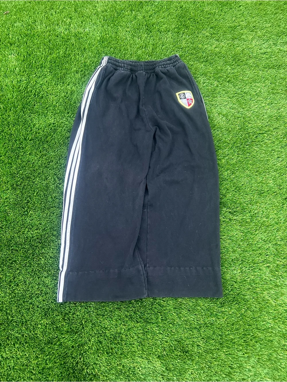 Black Pants with White Side Stripes